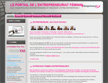 Tablet Screenshot of entrepreneure.fr